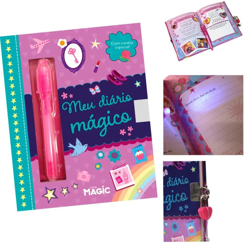 Diario Meu Diario Magico C/Cadeado Gd Magic Kids - imagem 3