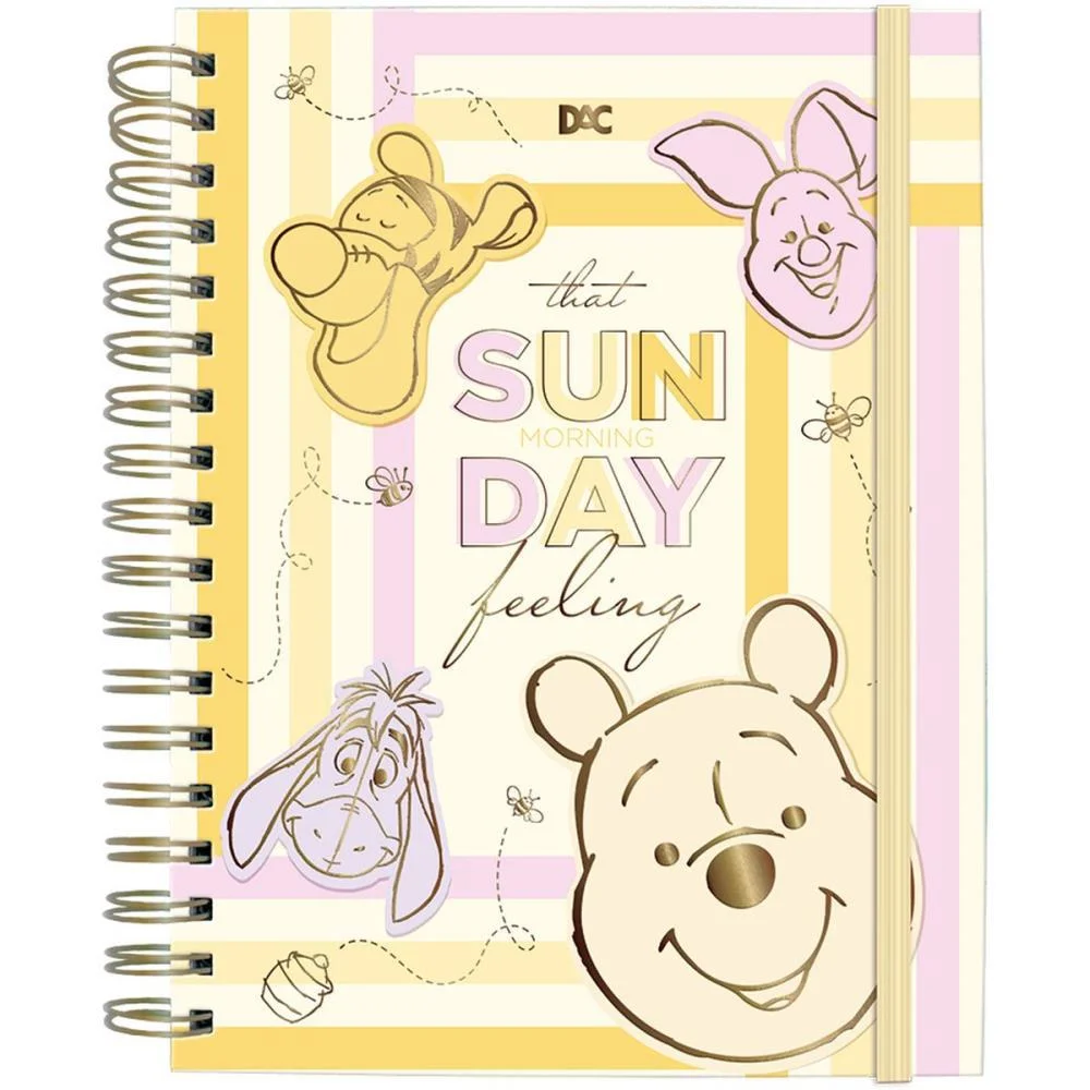 Caderno 01X1 Capa Dura Pooh Smart C/Elastico 80Fls Dac - imagem 2