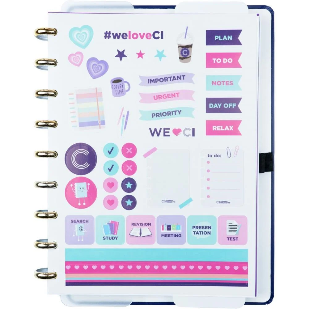 Caderno Inteligente Medio Intense Blue 80Fls 190X255Mm Caderno Inteligente - imagem 4