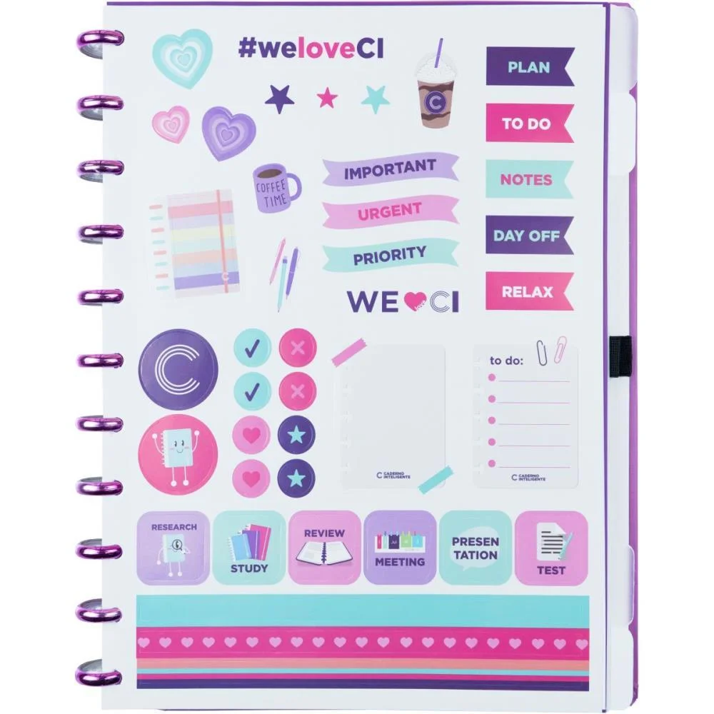 Caderno Inteligente Grande Intense Violet 80Fls 215X280Mm Caderno Inteligente - imagem 4