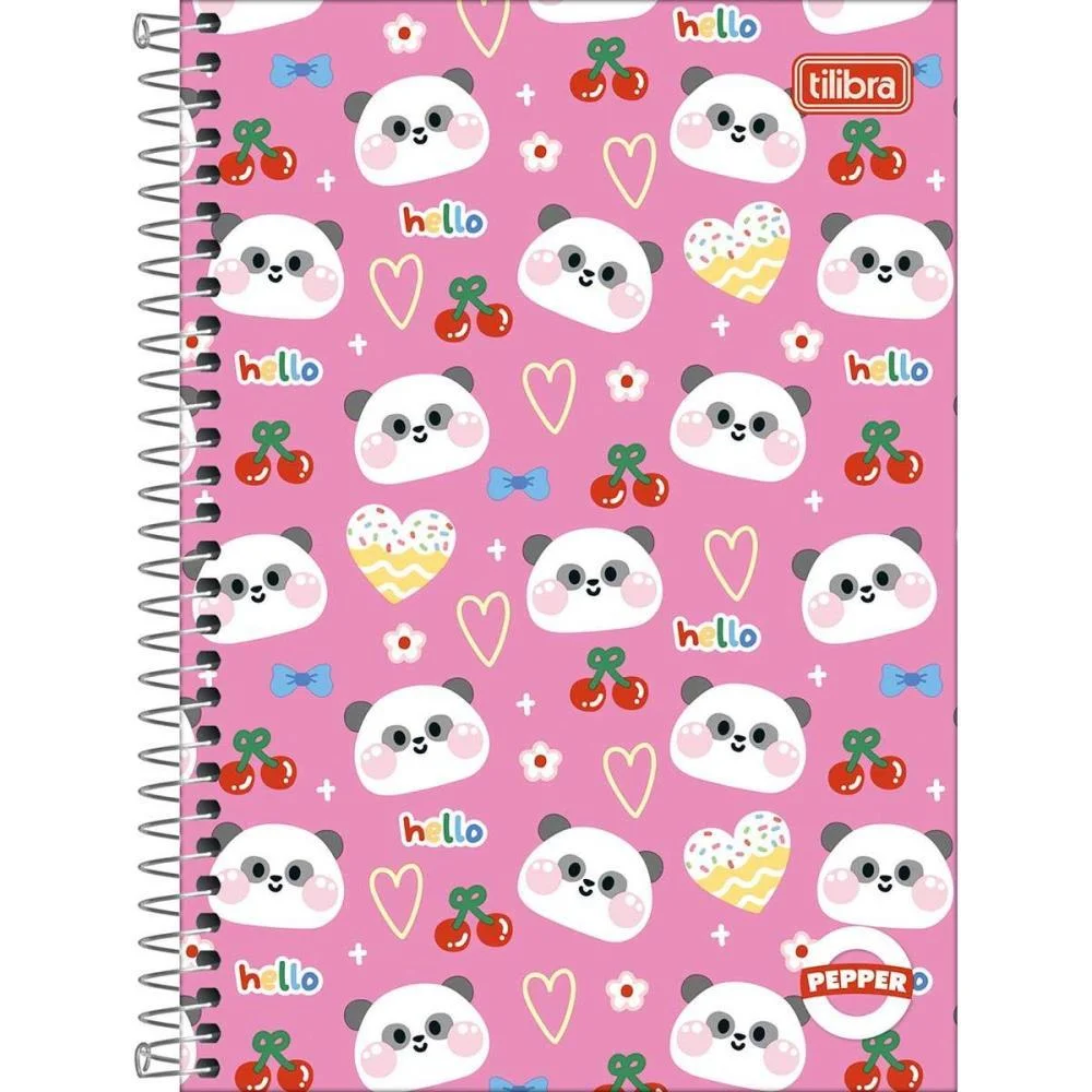 Caderno Espiral Pequeno Capa Dura Pepper 80Fls Feminino Tilibra (Pct.c/04) - imagem 6