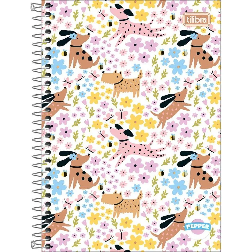 Caderno Espiral Pequeno Capa Dura Pepper 80Fls Feminino Tilibra (Pct.c/04) - imagem 7