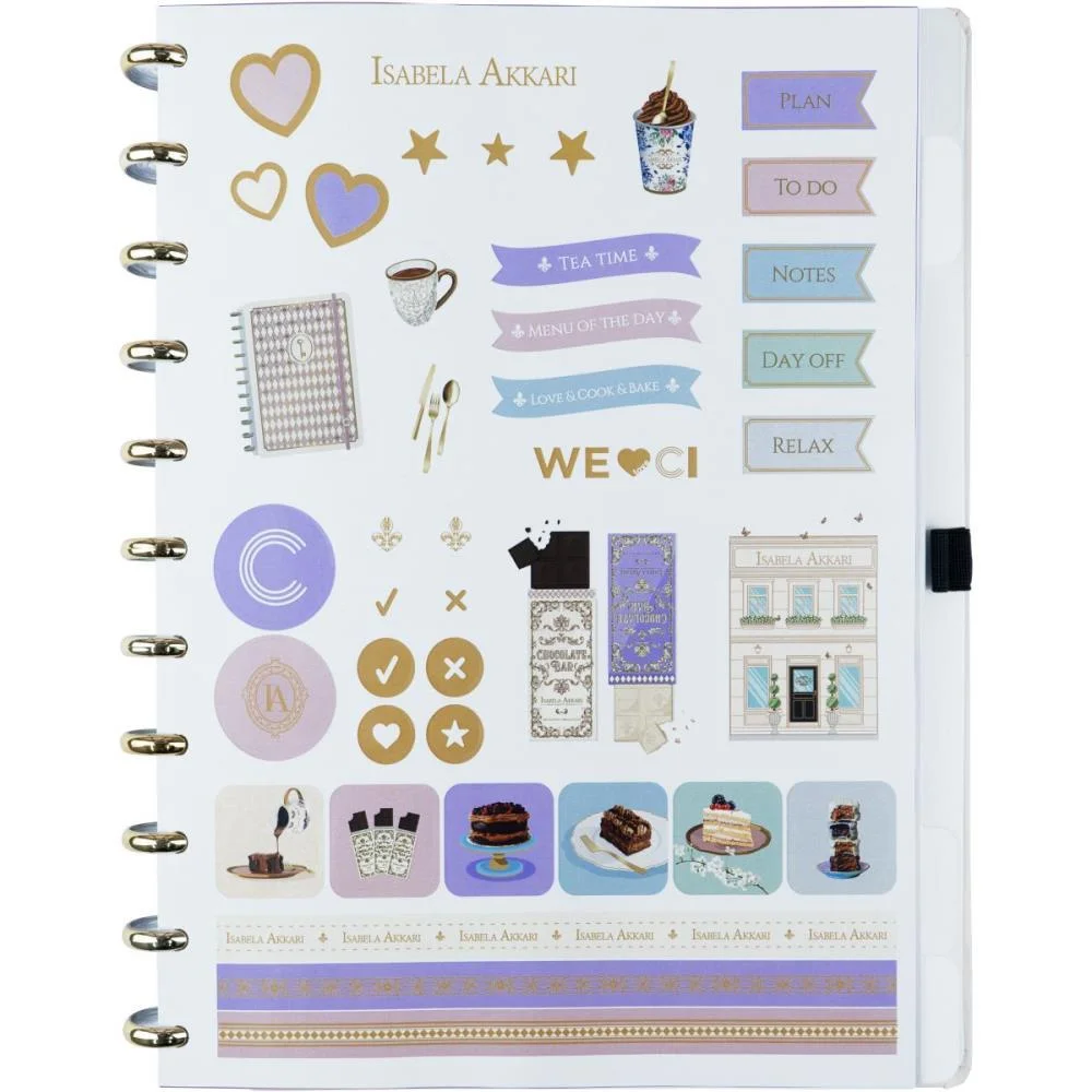 Caderno Inteligente Grande Isa Akkari Purple Key 80Fls Caderno Inteligente - imagem 3