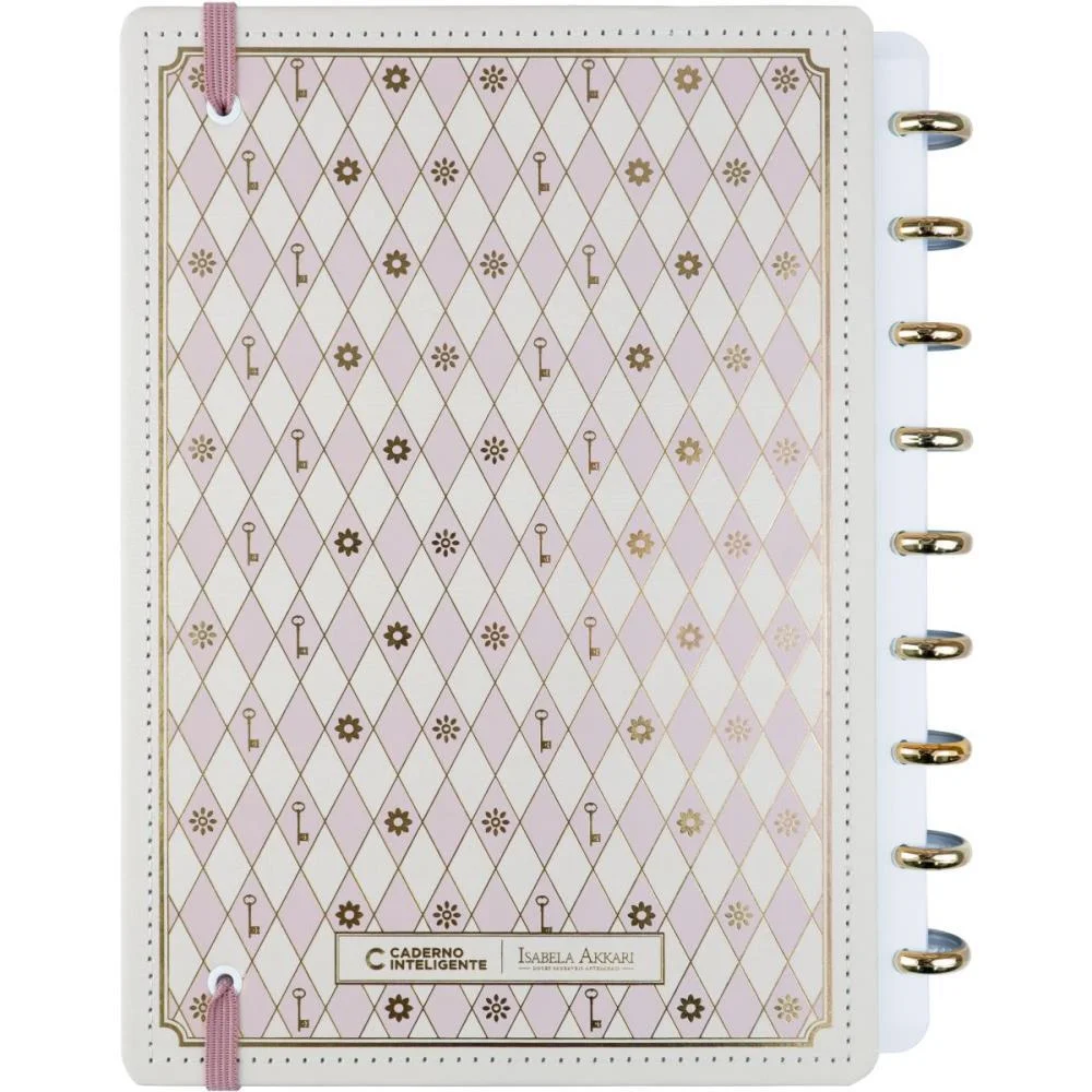 Caderno Inteligente Medio Isa Akkari Rose Key 80Fls Caderno Inteligente - imagem 9