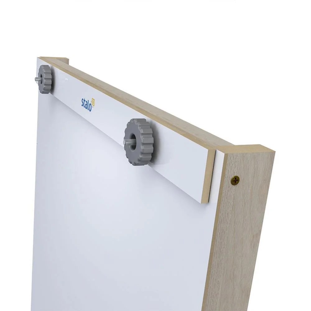Cavalete Para Flip-Chart Mdf Slim Branco 1,80M Stalo - imagem 4