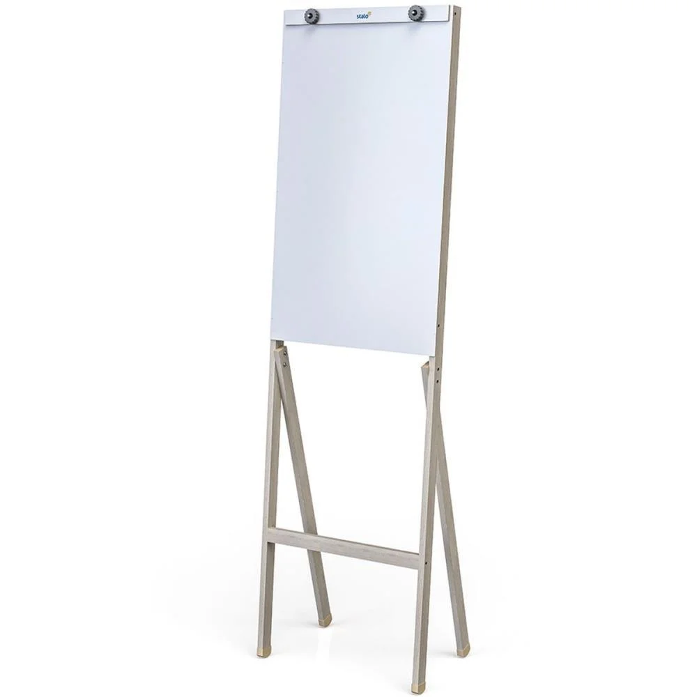 Cavalete Para Flip-Chart Mdf Slim Branco 1,80M Stalo - imagem 5