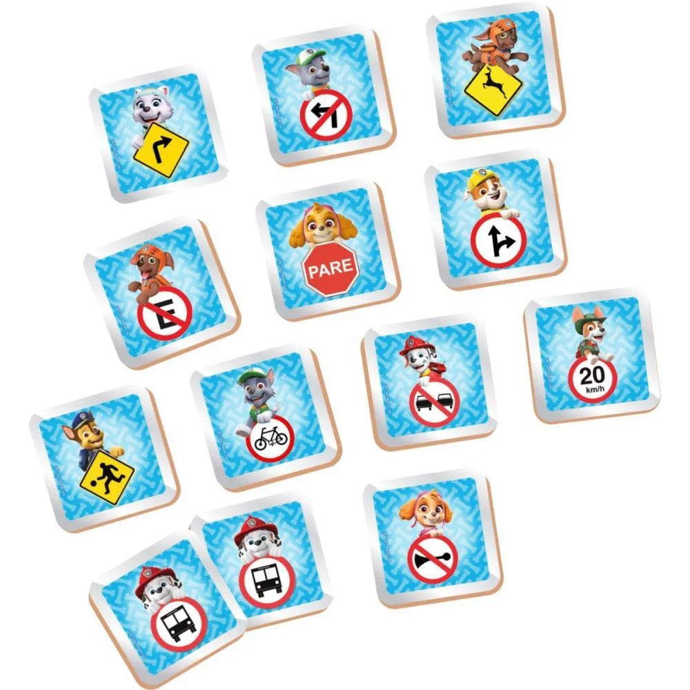 Jogo Da Memoria Patrulha Canina Transito 24Pcs Xalingo - imagem 4