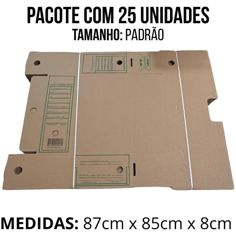 Arquivo Morto Papelao 33,5X13,5X25,5Cm 319G. Tradic. Goodie (Pct.c/25) - imagem 5