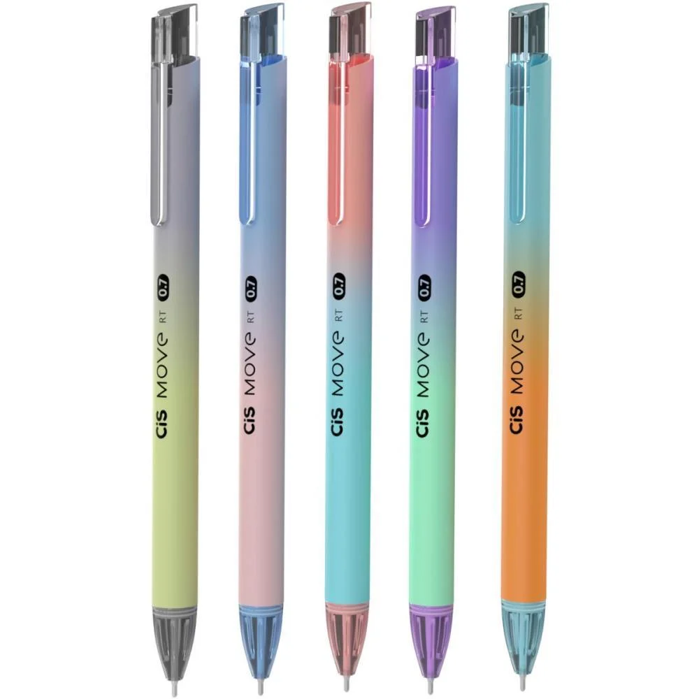 Caneta Esferografica Retratil Cis Move 0.7Mm 5 Cores (S) Sertic C/ 24 Unidades - imagem 3