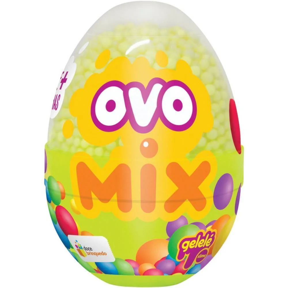 Slime Ovo Mix Foam 63G Doce Brinquedo C/ 18 Unidades - imagem 4