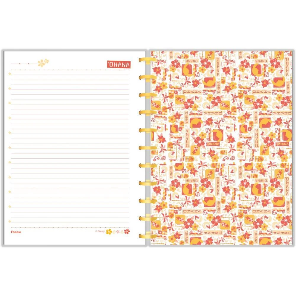 Caderno 01X1 Capa Dura Stitch Movie Disco 80F Foroni - imagem 7