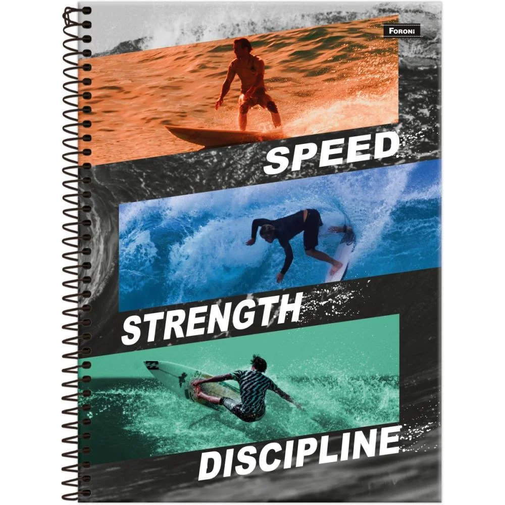 Caderno 01X1 Capa Dura Freewave 80F Foroni (Pct.c/04) - imagem 3