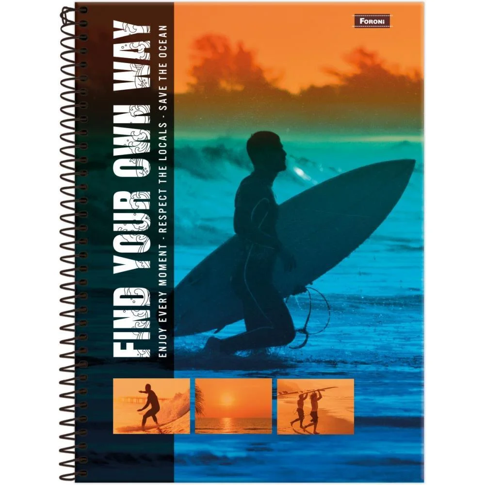 Caderno 15X1 Capa Dura Freewave 240F Foroni (Pct.c/02) - imagem 2