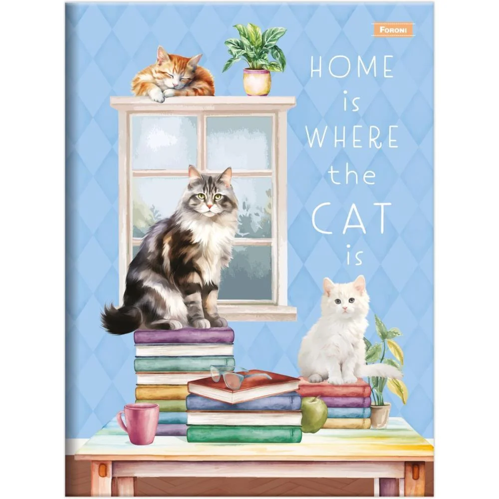 Caderno Brochura Pequeno Capa Dura Furfriends 80F Foroni (Pct.c/05) - imagem 2