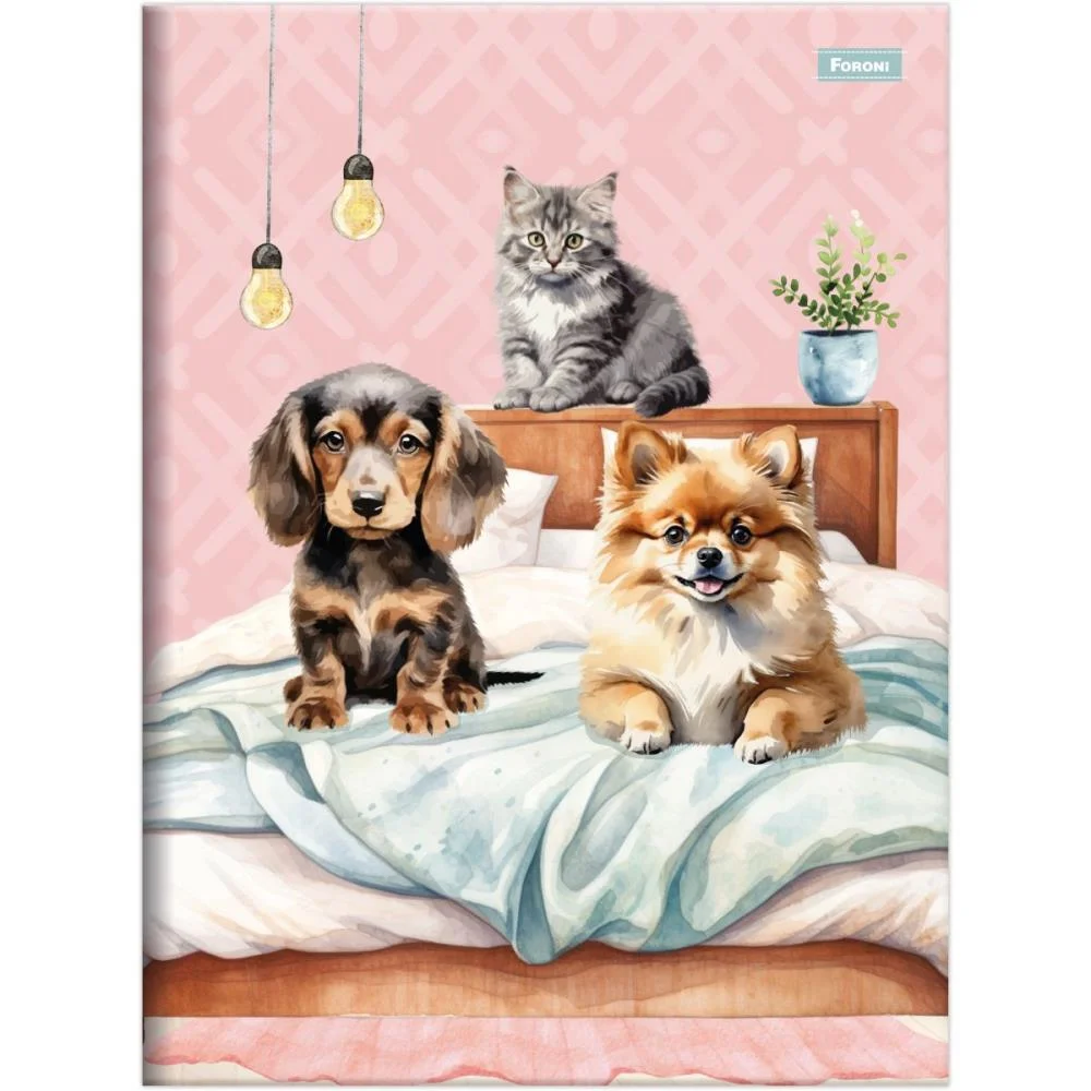 Caderno Brochura Pequeno Capa Dura Furfriends 80F Foroni (Pct.c/05) - imagem 4