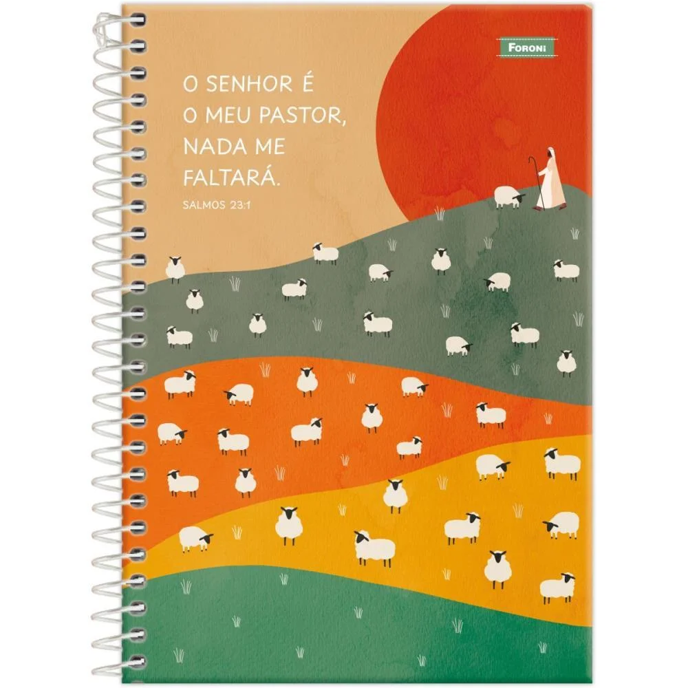 Caderno Espiral Pequeno Capa Dura Grace 80F Foroni (Pct.c/05) - imagem 3