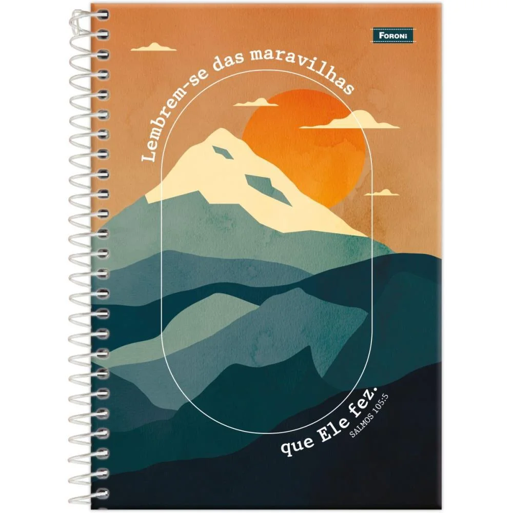 Caderno Espiral Pequeno Capa Dura Grace 80F Foroni (Pct.c/05) - imagem 5