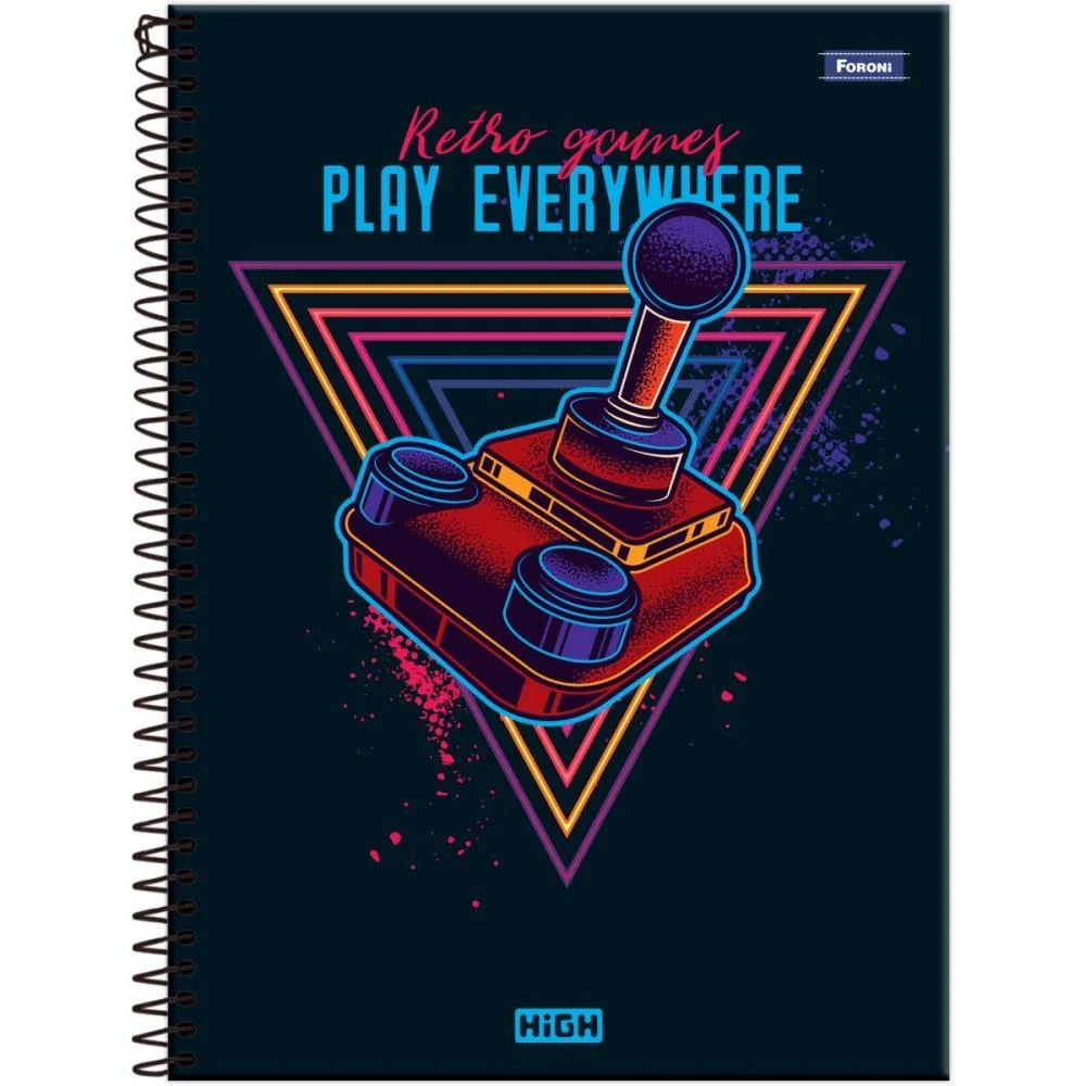 Caderno 12X1 Capa Dura High Masculino 192F Foroni (Pct.c/04) - imagem 6