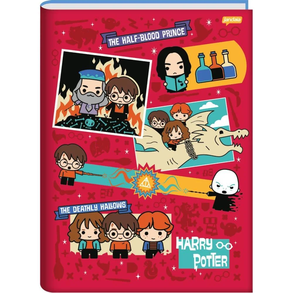 Caderno Brochurao Capa Dura Harry Potter 96Fls Jandaia (Pct.c/05) - imagem 5
