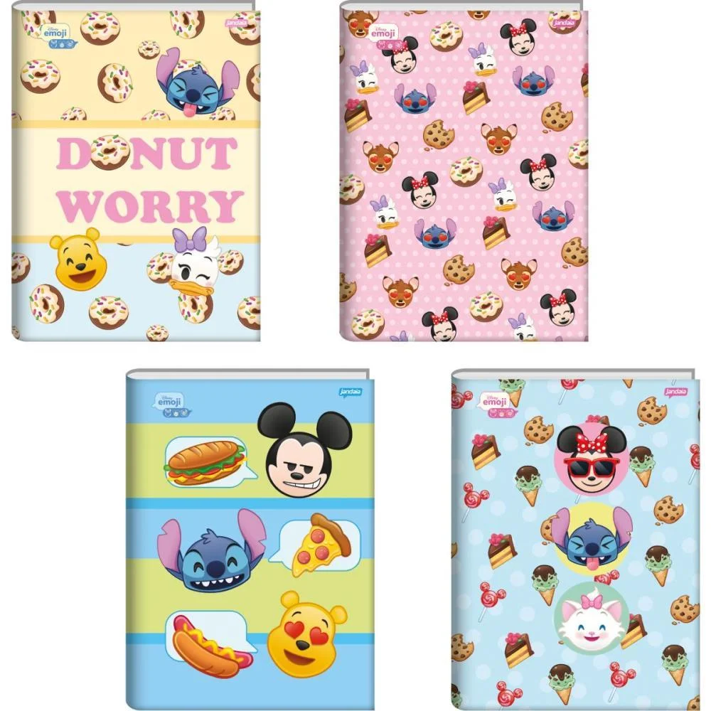 Caderno Brochurao Capa Dura Disney Emoji 80Fls. Jandaia (Pct.c/05) - imagem 2