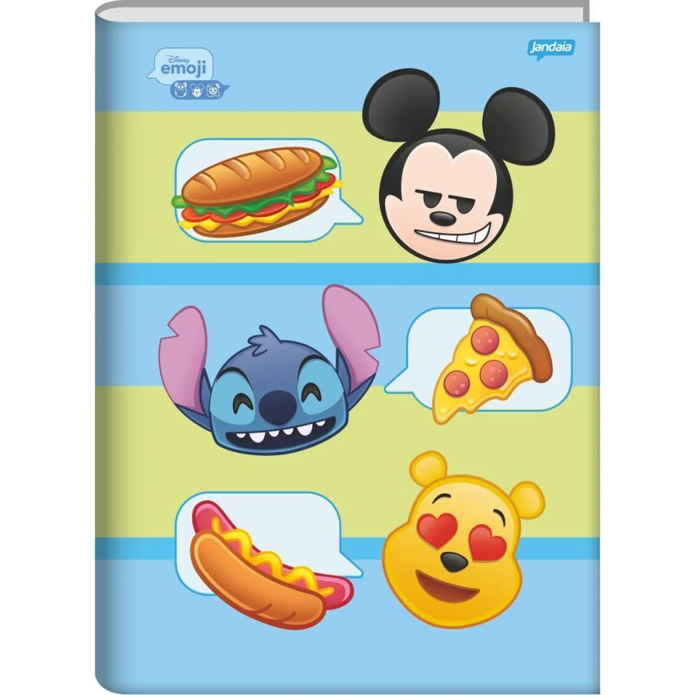 Caderno Brochurao Capa Dura Disney Emoji 80Fls. Jandaia (Pct.c/05) - imagem 6