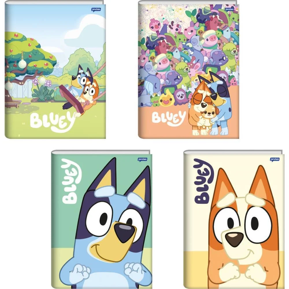 Caderno Brochura Pequeno Capa Dura Bluey 80Fls. Jandaia (Pct.c/05) - imagem 3
