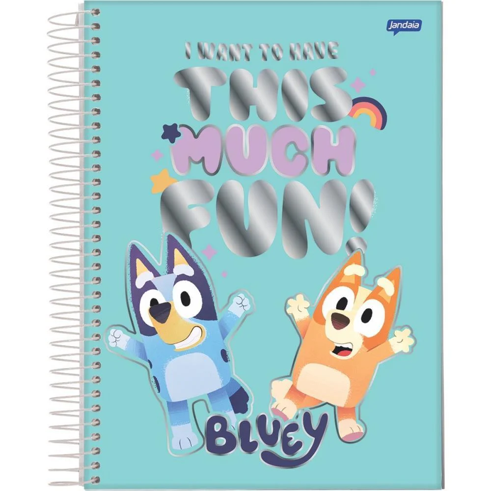 Caderno 01X1 Capa Dura Bluey 80Fls. I.a Jandaia (Pct.c/04) - imagem 6