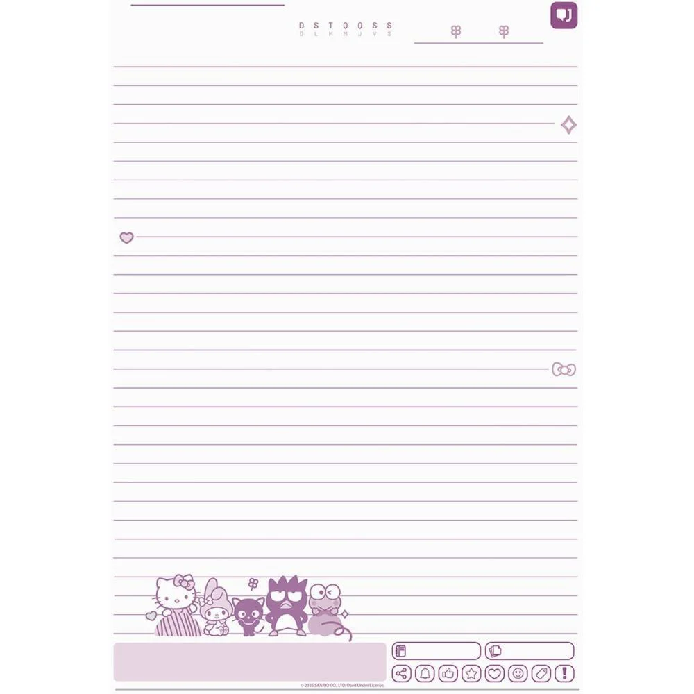 Caderno 01X1 Capa Dura Hello Kitty E Amigos 80Fls I.a Jandaia (Pct.c/04) - imagem 13