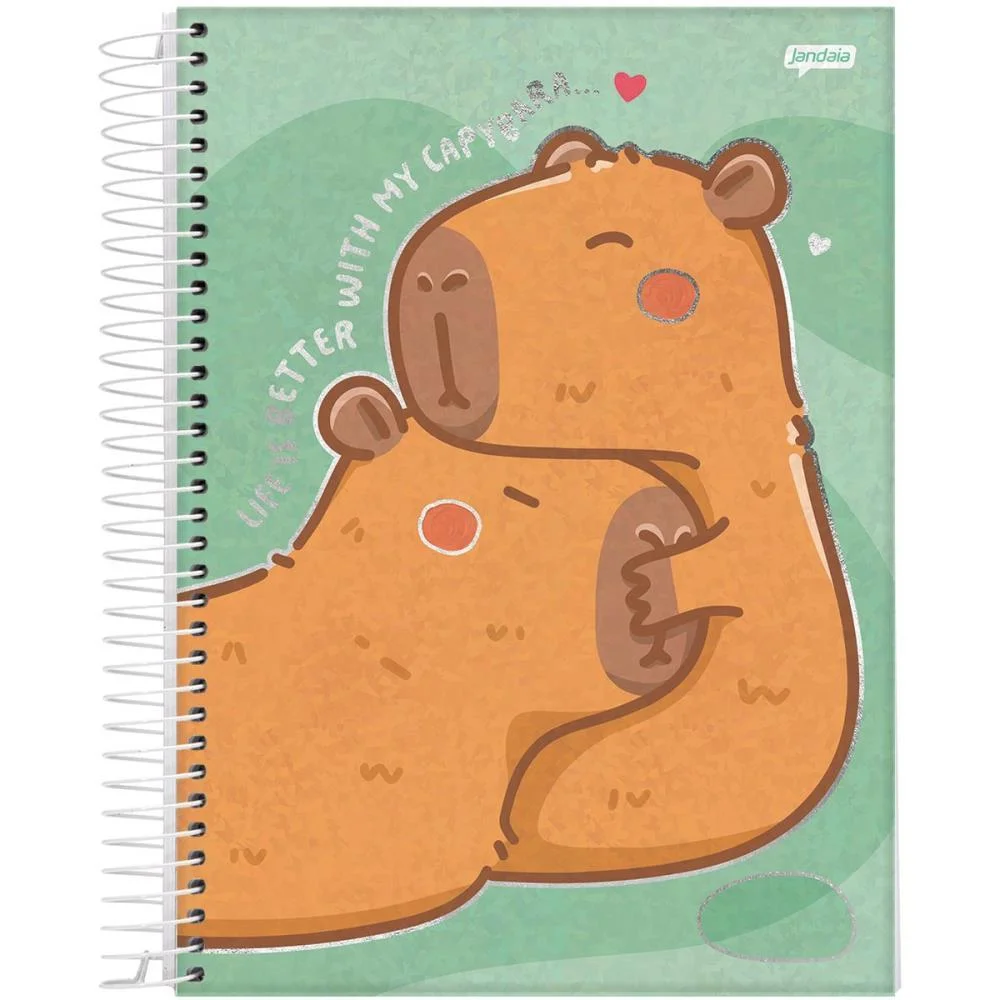 Caderno 01X1 Capa Dura Capyvibes 80Fls. I.a Jandaia (Pct.c/04) - imagem 5