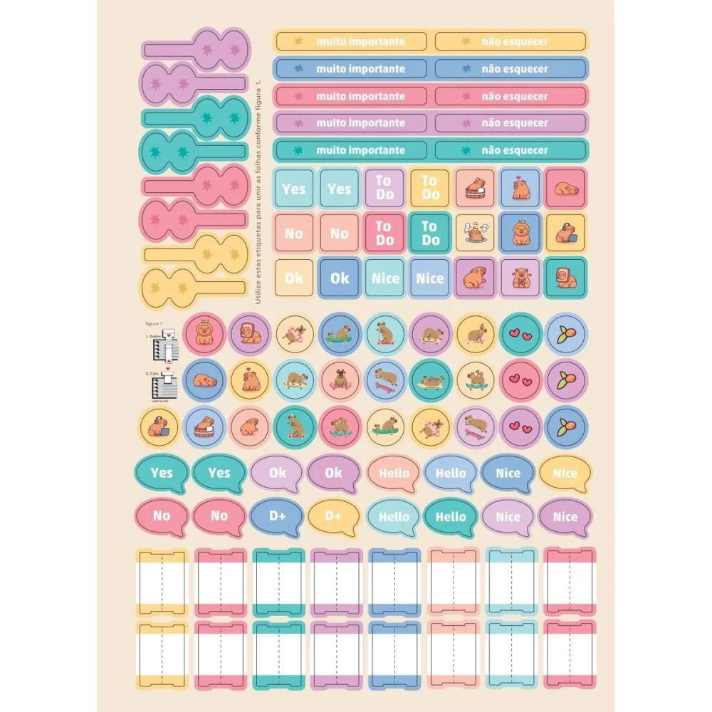 Caderno 01X1 Capa Dura Capyvibes 80Fls. I.a Jandaia (Pct.c/04) - imagem 8