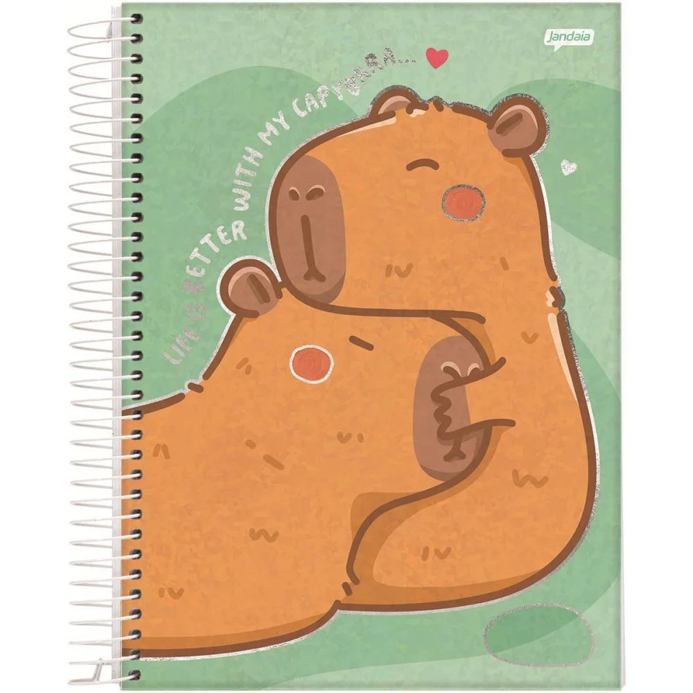 Caderno 10X1 Capa Dura Capyvibes 160Fls. I.a Jandaia (Pct.c/04) - imagem 4
