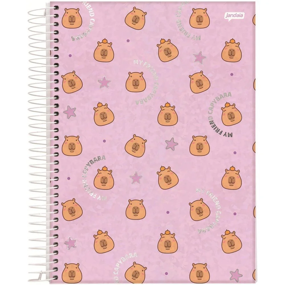 Caderno 15X1 Capa Dura Capyvibes 240Fls. I.a Jandaia (Pct.c/02) - imagem 4
