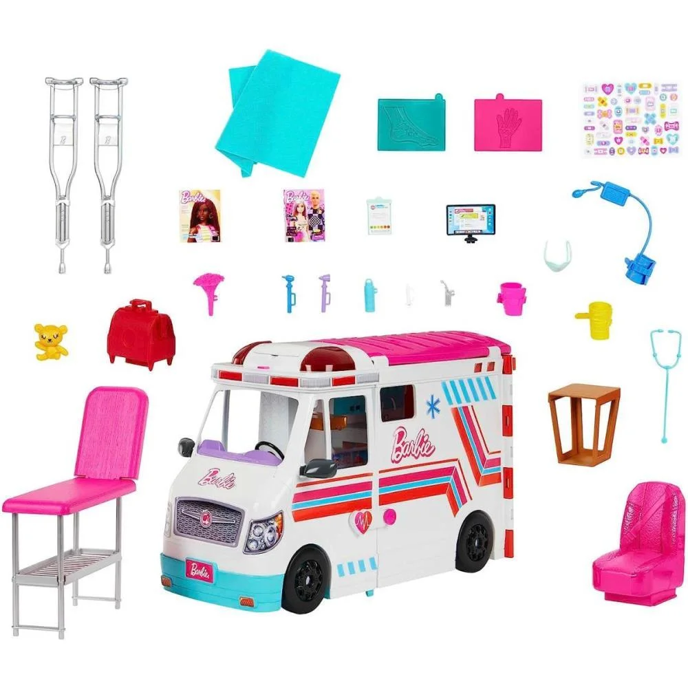 Barbie Profissoes Ambulância De Cuidados Médicos Mattel - imagem 2