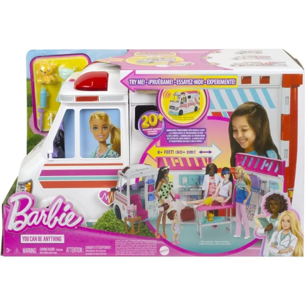 Barbie Profissoes Ambulância De Cuidados Médicos Mattel - imagem 14