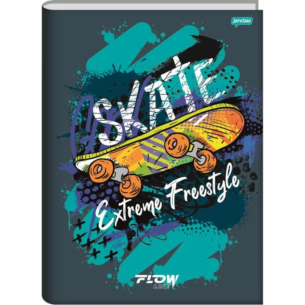 Caderno Brochurao Capa Dura Flow 60Fls. Jandaia (Pct.c/10) - imagem 5