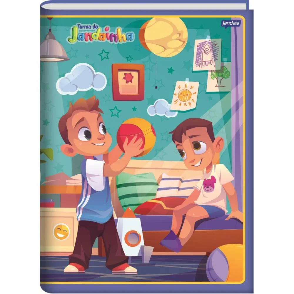 Caderno Brochurao Capa Dura Jandainha Masculino 80Fls. Jandaia (Pct.c/05) - imagem 6
