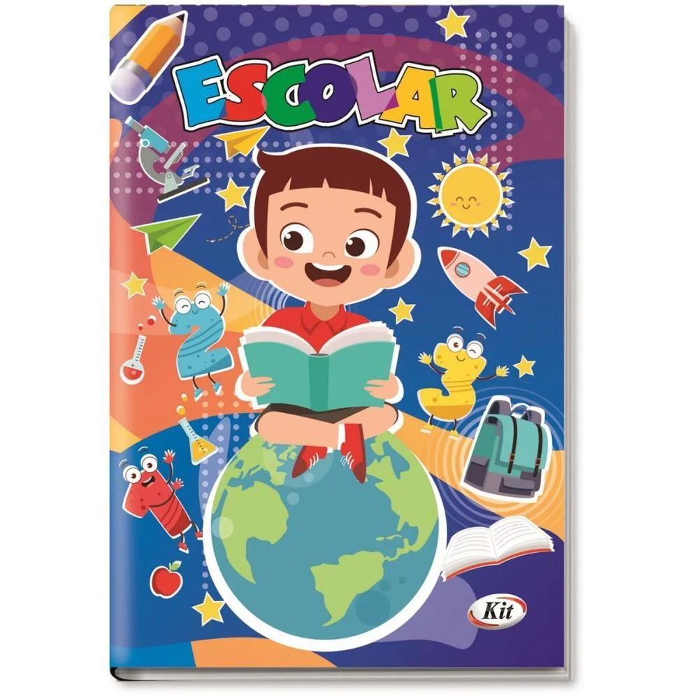 Agenda Permanente Estudante Masculina 120X170 64 Kit - imagem 4