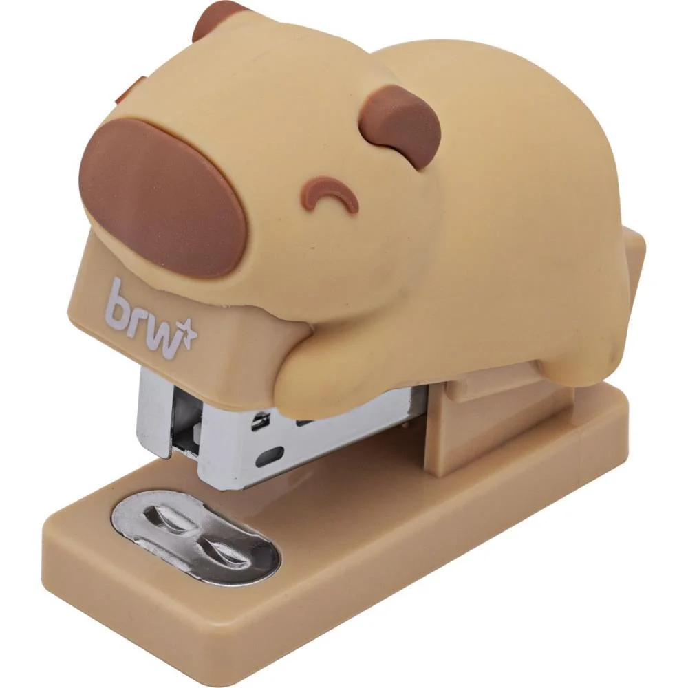 Grampeador Plastico Capivara 20Fls. Brw C/ 6 Unidades - imagem 4