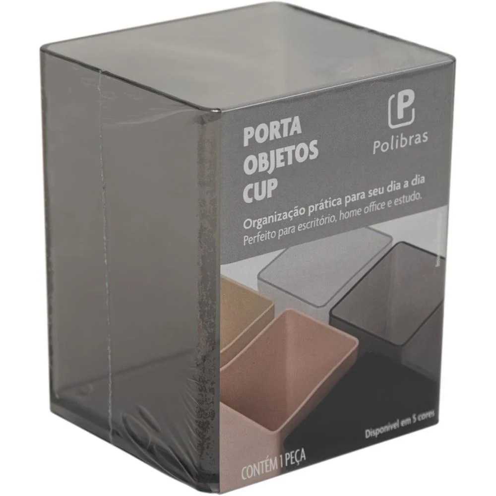Acessorio Para Mesa Organizador Office Cristal Polibras - imagem 4