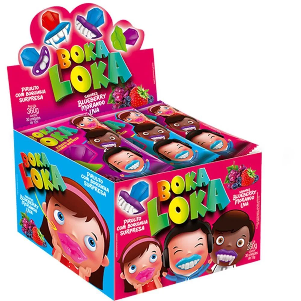 Doce Pirulito Boka Loca Danilla Foods C/ 30 Unidades - imagem 3