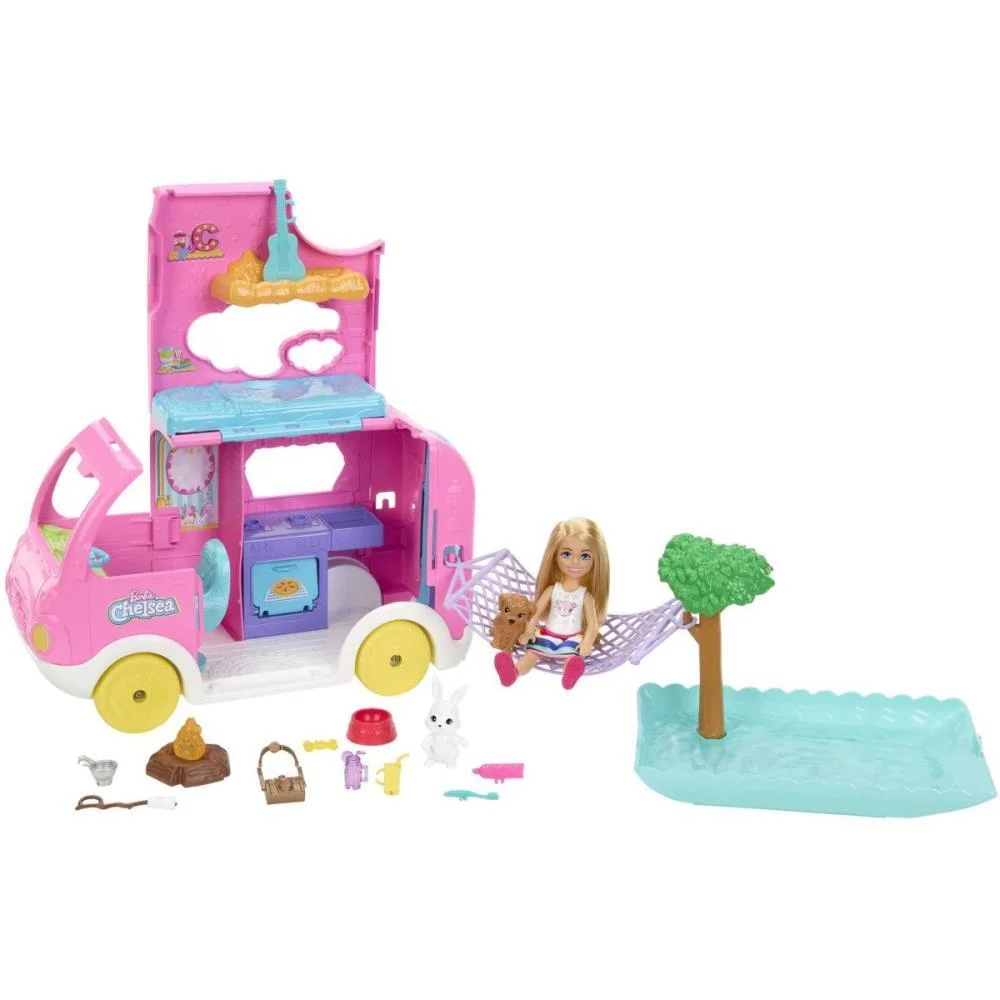Barbie Family Chelsea Trailer De Camping Mattel - imagem 11