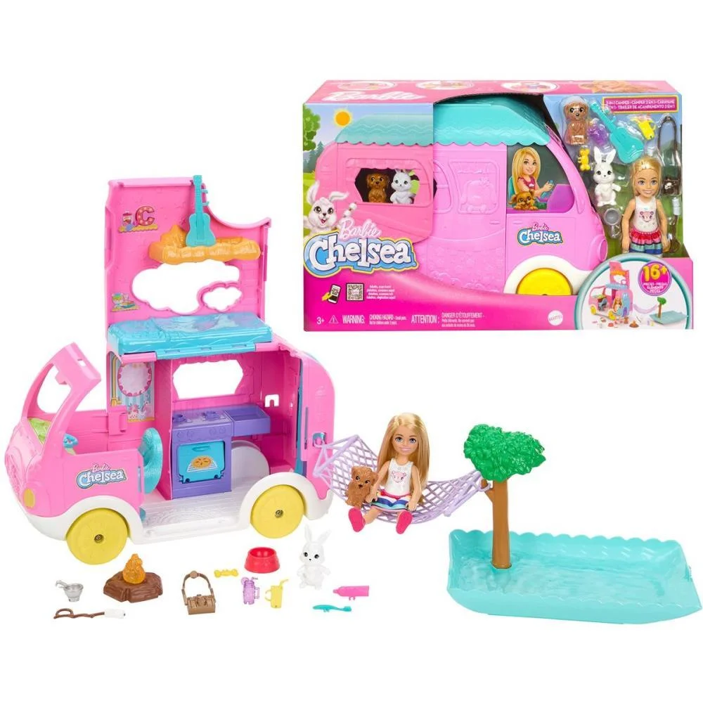 Barbie Family Chelsea Trailer De Camping Mattel - imagem 3
