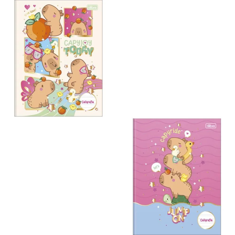 Caderno Caligrafia Capa Dura Capyclub 40Fls Brochura Vert. Tilibra (Pct.c/05) - imagem 2