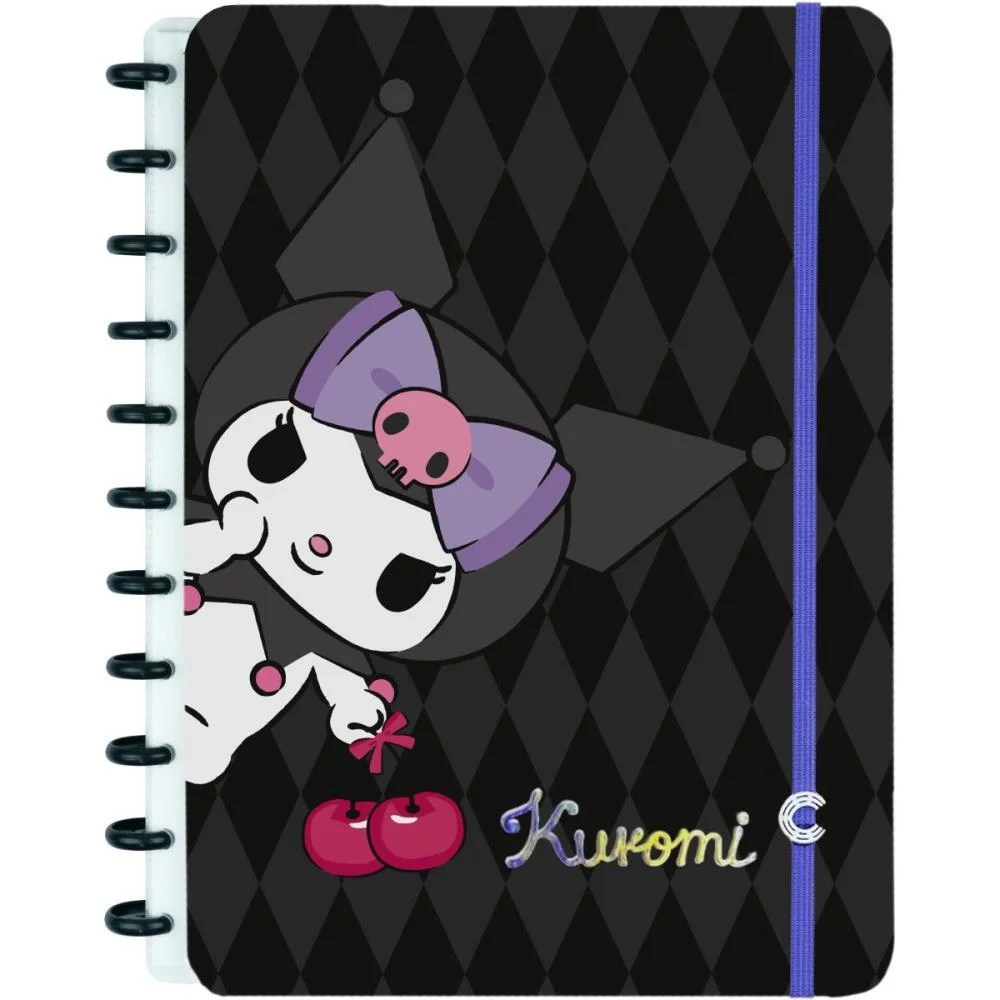 Caderno Inteligente Grande Kuromi 80Fls 215X280Mm Caderno Inteligente - imagem 2