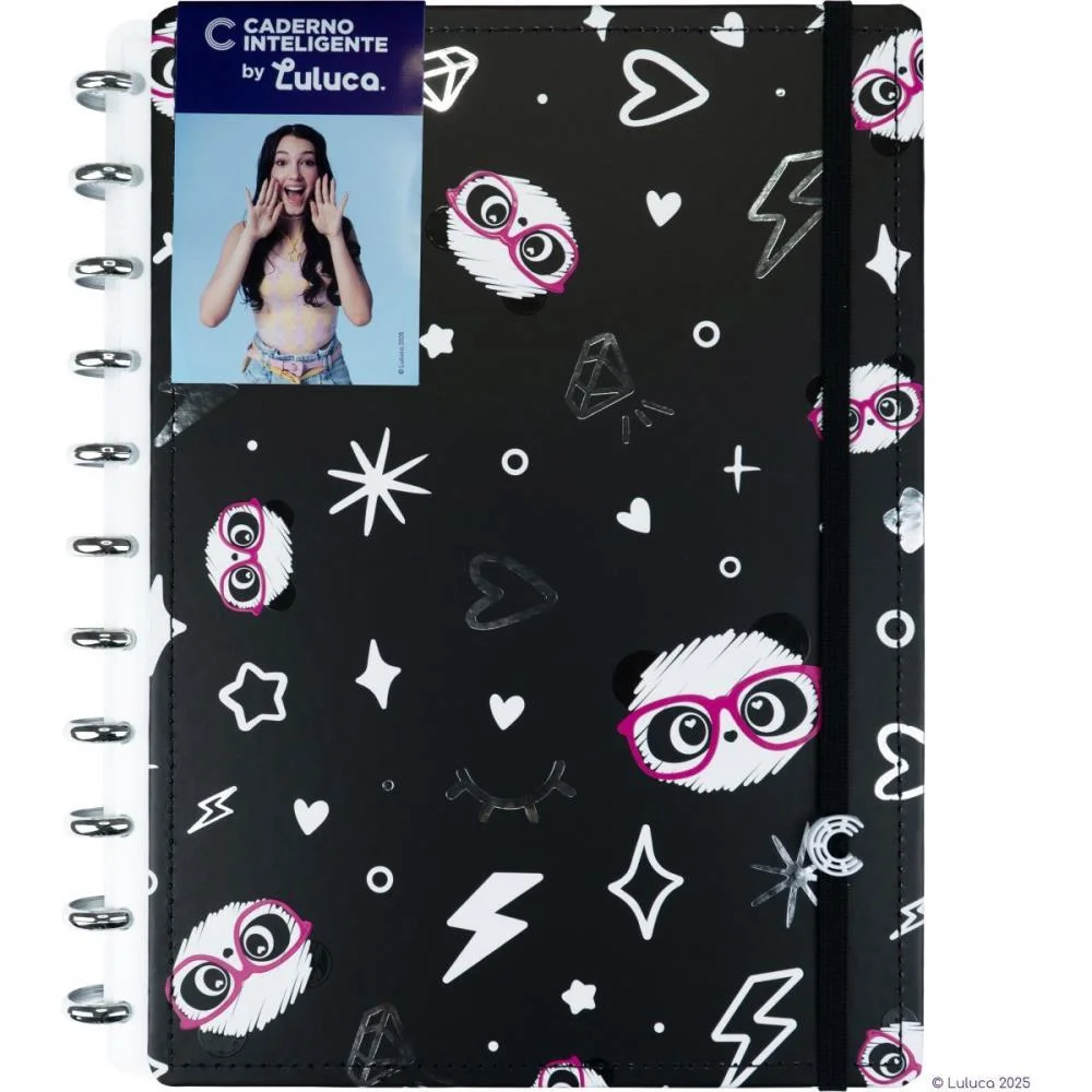 Caderno Inteligente Grande Luluca Pandalu Star 80Fls Caderno Inteligente - imagem 4