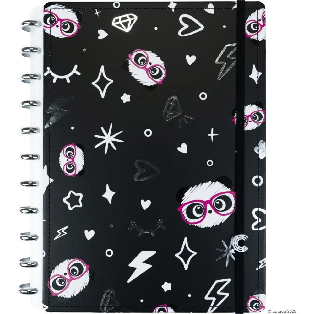 Caderno Inteligente Grande Luluca Pandalu Star 80Fls Caderno Inteligente - imagem 5