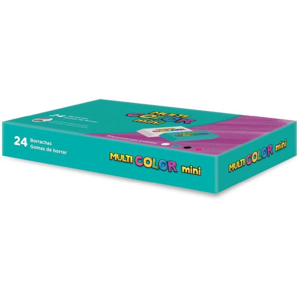 Borracha Colorida Multicolor 4 Modelos Faber-Castell C/ 24 Unidades - imagem 3