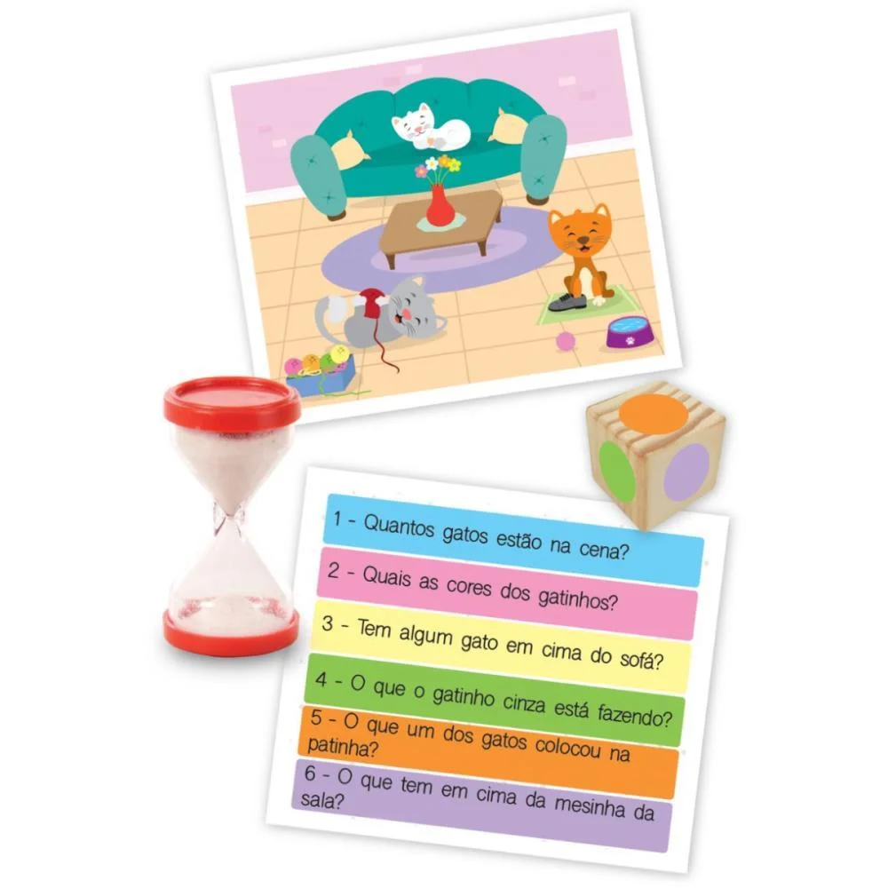 Brinquedo Educativo Gato De Sapato 30Cartas Nig Brinquedos - imagem 8