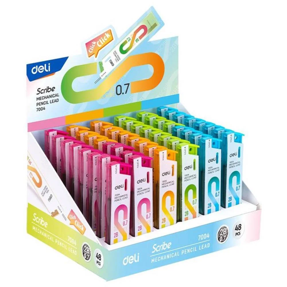 Grafite 0.7Mm Scribe 2B 0,7Mm Deli (Dp.c/48) - imagem 3