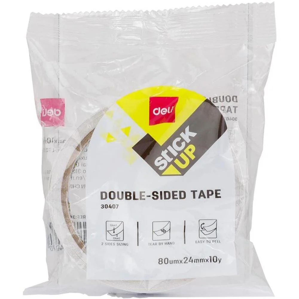 Fita Dupla Face Double Sided Tape 24Mmx9,114M Deli - imagem 4
